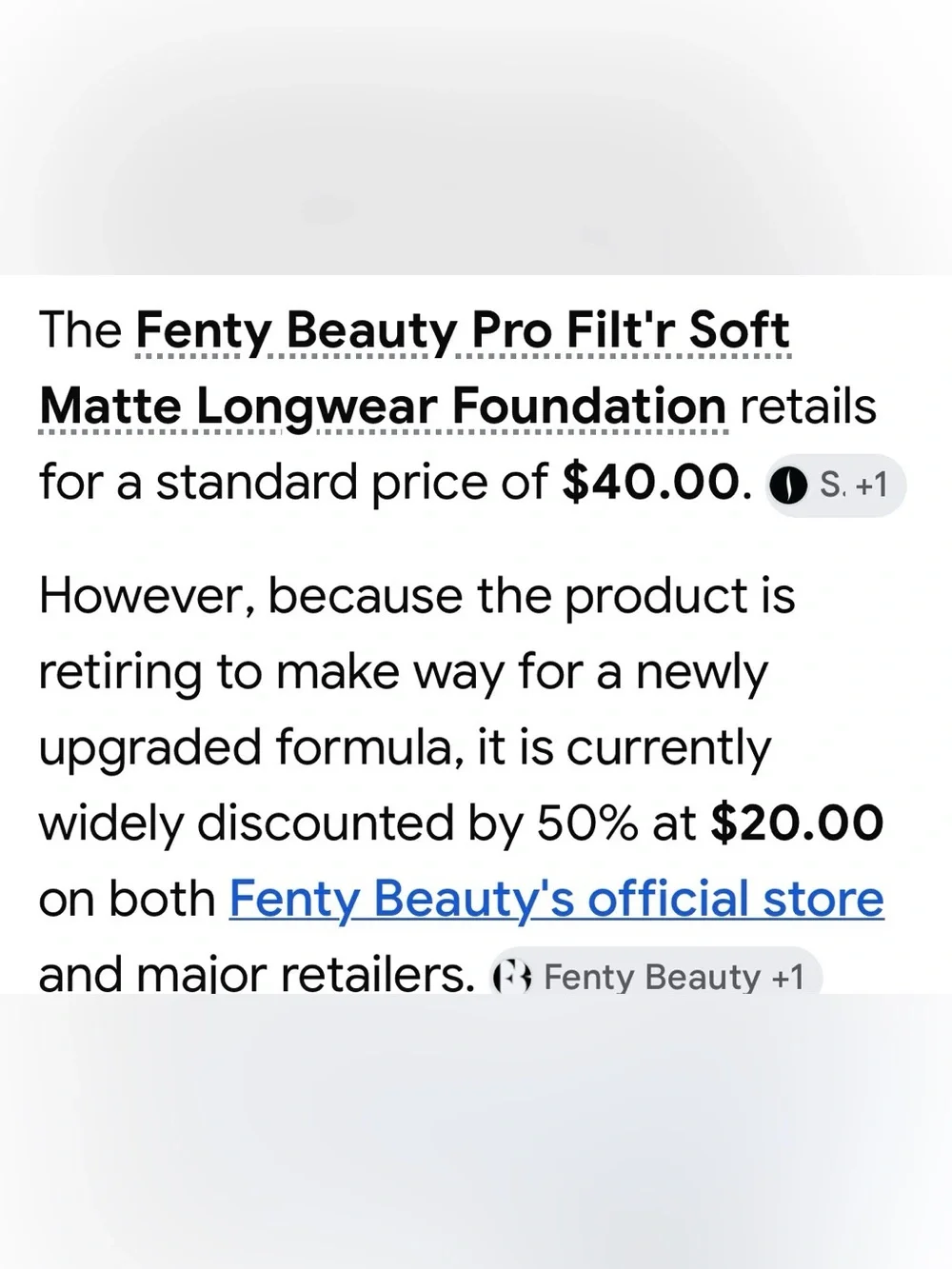 Fenty Beauty Pro Filt'r Foundation Box in Brown and Black